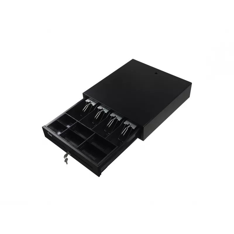 Equip Kassenschublade für Point-of-Sale-Systeme, 4 Geldschein-/8 Münzfächer, herausnehmbare Münzschalen, RJ11-Anschluss