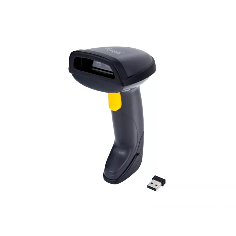 Handheld-Barcode-Lesegerät Equip kabelloser 2D-Barcodescanner mit Ständer