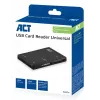 ACT USB 3.0 Kartenleser AC6370 CF MMC MS Duo MicroSD SDHC Schwarz