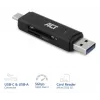 Kartenleser ACT USB-C/USB-A 3.0 Schwarz