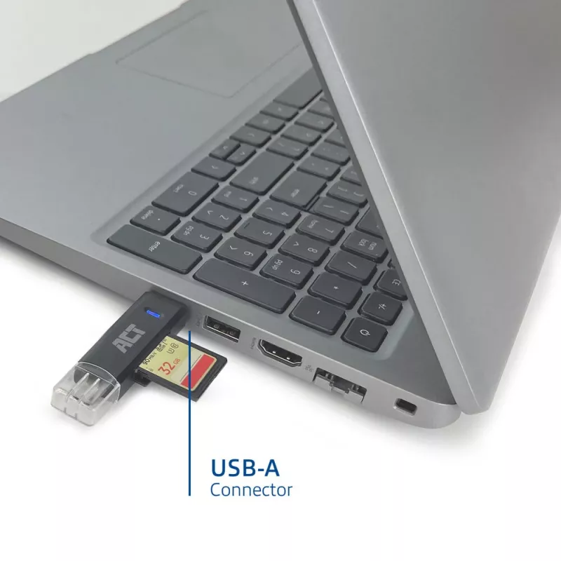 Kartenleser ACT USB-C/USB-A 3.0 Schwarz