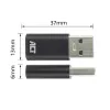 USB-A-Stecker auf USB-C-Buchse Adapter ACT AC7376 schwarz