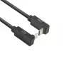 ACT USB 3.0 10Gbps 60W USB Type-C (nach oben/unten abgewinkelt) auf USB Type-C (nach oben/unten abgewinkelt) Kabel, 0,5 Meter