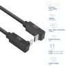 ACT USB 3.0 10Gbps 60W USB Type-C (nach oben/unten abgewinkelt) auf USB Type-C (nach oben/unten abgewinkelt) Kabel, 2 Meter