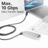 ACT USB 3.0 10 Gbit/s 60 W USB Type-C (links/rechts abgewinkelt) auf USB Type-C (up/down abgewinkelt) Kabel, 0,5 Meter