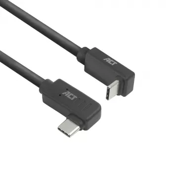 ACT USB 3.0 10 Gbit/s 60 W USB Type-C (links/rechts abgewinkelt) auf USB Type-C (oben/unten abgewinkelt) Kabel, 1 Meter