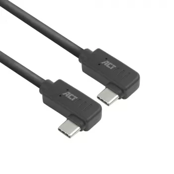 ACT USB 3.0 10Gbps 60W USB Type-C® (links/rechts gewinkelt) auf USB Type-C® (links/rechts gewinkelt) Kabel, 2 Meter