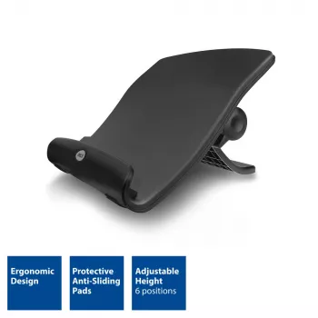 Laptopständer ACT AC8100 6-fach höhenverstellbar 4-Port-Hub