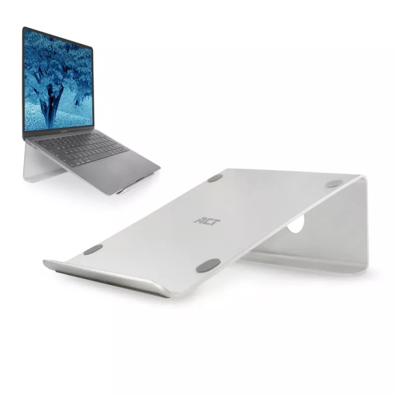 Laptop-Ständer ACT AC8115 Aluminium Grau 190x260x90 mm