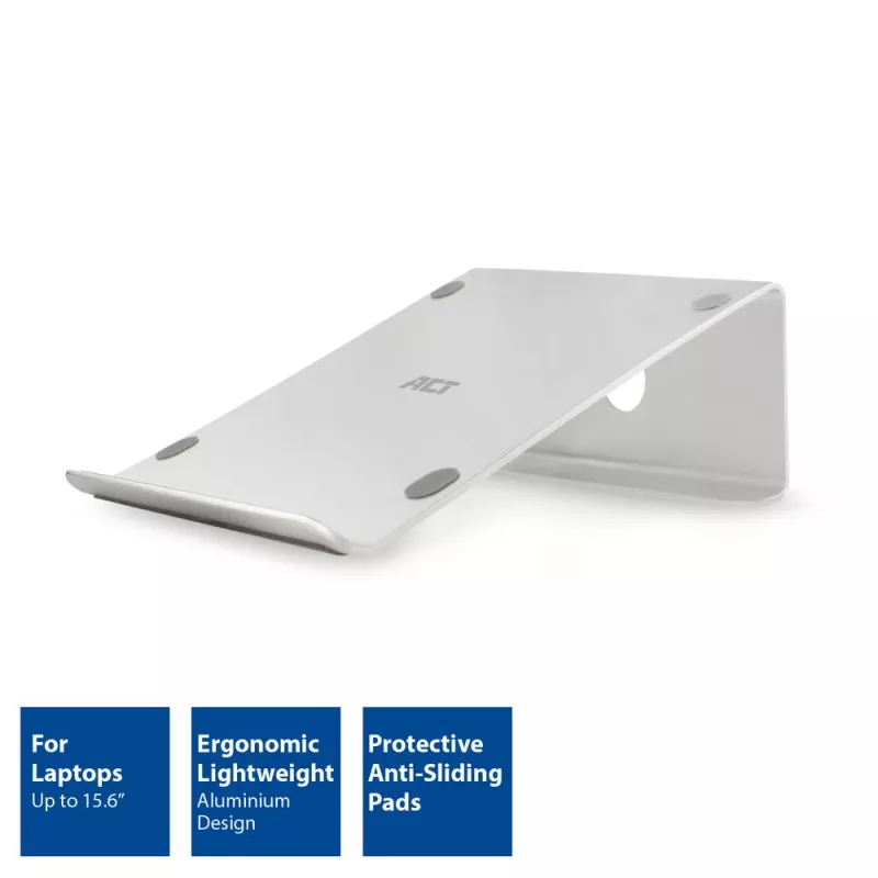Laptop-Ständer ACT AC8115 Aluminium Grau 190x260x90 mm