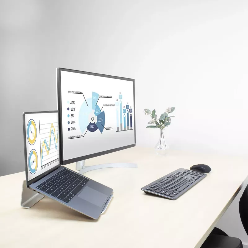 Laptop-Ständer ACT AC8115 Aluminium Grau 190x260x90 mm