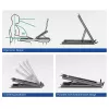 Laptop Ständer ACT AC8145 5 einstellbare Höhenpositionen Schwarz