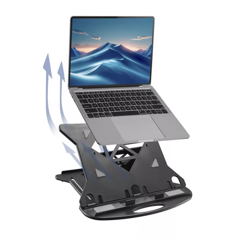 Laptopständer ACT AC8150 Faltbar 7 einstellbare Höhen Schwarz