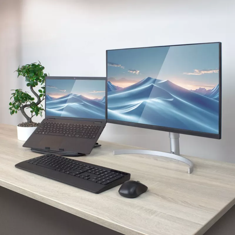 Laptopständer ACT AC8150 Faltbar 7 einstellbare Höhen Schwarz