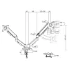ACT Monitorarm 35 Zoll, Gasfeder, 2 Monitore, Essentials, Klemme/Tischdurchführung, 18 kg, 43,2 cm (17 Zoll), 88,9 cm (35 Zoll), 100 x 100 mm, Schwarz
