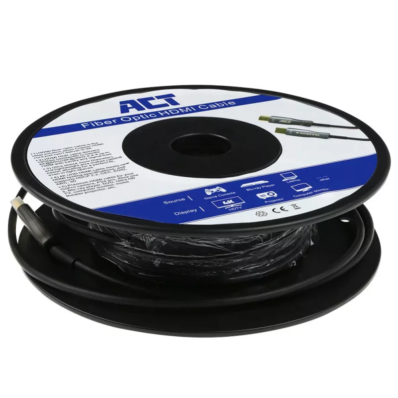 ACT 20 Meter HDMI Premium 4K aktives optisches Kabel v2.0 HDMI-A Stecker – HDMI-A Stecker