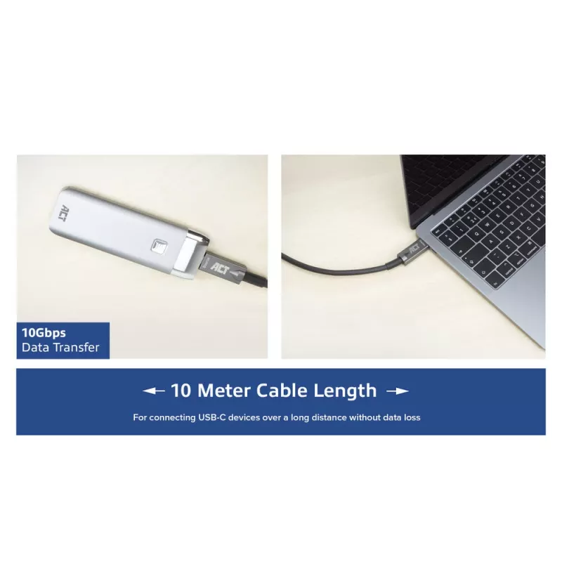ACT USB-C 3.2 Gen2 Active Optical Kabel (AOC) Verbindungskabel, 3m