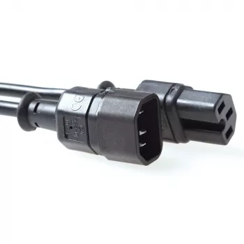 ACT Netzkabel C14 - C15 Schwarz 2 m