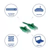 ACT Grün 2 Meter LSZH U/UTP CAT6 Datacenter Slimline Patchkabel mit RJ45-Steckern