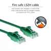 ACT Grün 2 Meter LSZH U/UTP CAT6 Datacenter Slimline Patchkabel mit RJ45-Steckern
