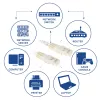 ACT Elfenbein 0,5 Meter U/UTP CAT6 Patchkabel mit RJ45-Steckern
