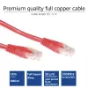 ACT Red 1 meter U/UTP CAT6 Patchkabel mit RJ45-Steckern