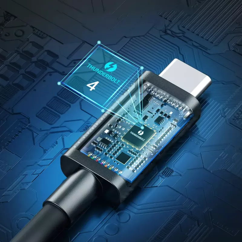 USB-C auf USB-C Thunderbolt 4 Kabel CHOETECH — 40 Gbit/s, 100 W Ladeleistung