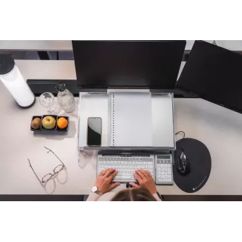 BakkerElkhuizen FlexDesk 640 mit ComfortRead höhenverstellbarer Tisch