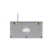 BakkerElkhuizen UltraBoard 950 V2 US Qwerty, kabelgebunden, USB, Scissor-Tastenschalter, QWERTY, Dunkelgrau, Hellgrau