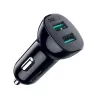 Netzteil CHOETECH C0051 dual USB-A 36W QC3.0, schwarz