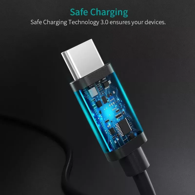 USB-Kabel Choetech CC0002 USB 2.0 1m USB-C Schwarz