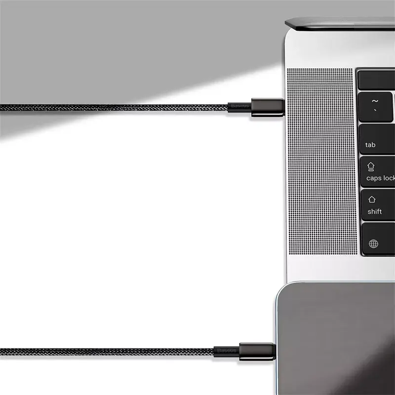 Kabel Baseus Tungsten Gold 1 m Schwarz Lightning auf USB C