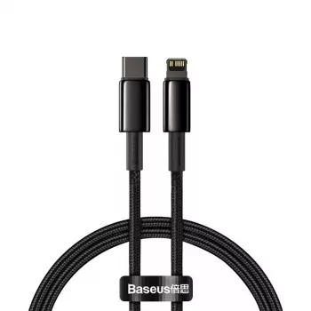 Kabel Baseus Tungsten Gold 1 m Schwarz Lightning auf USB C