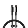 Kabel Baseus Tungsten Gold 1 m Schwarz Lightning auf USB C