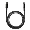Kabel Baseus Tungsten Gold 2 m Schwarz Lightning USB C