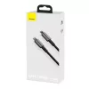 Kabel Baseus Tungsten Gold 2 m Schwarz Lightning USB C