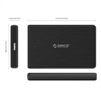 HDD/SSD-Gehäuse ORICO 2189C3-BK-BP