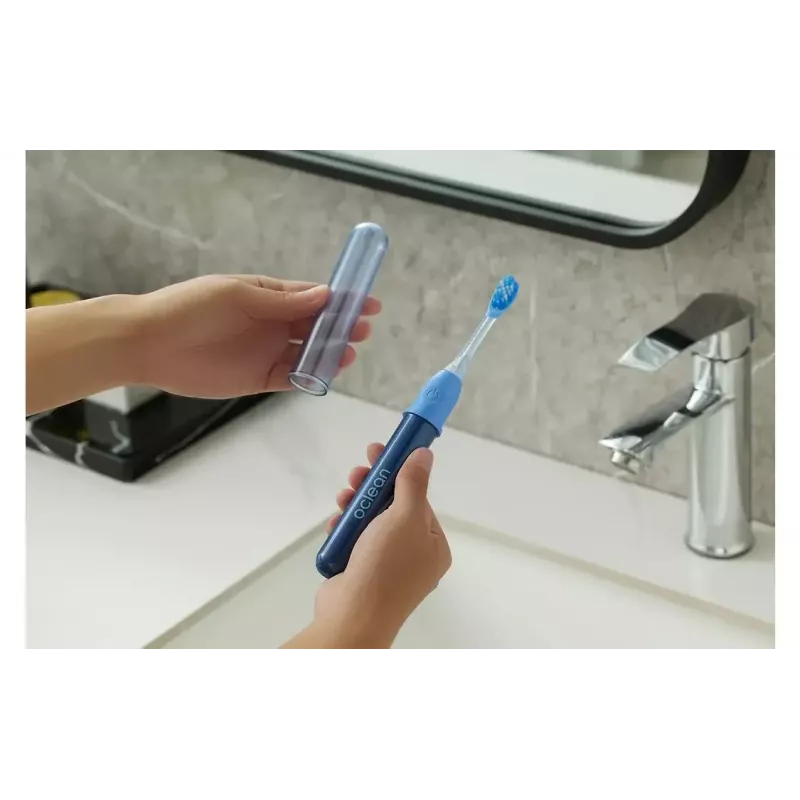 Elektrische Zahnbürste OCLEAN Ease Blau – wiederaufladbar, wasserdicht, blau