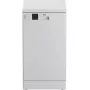 Schmale freistehende Spülmaschine BEKO DVS05024W — 10 Maßgedecke, 45 cm, 49 dB, Energieklasse E