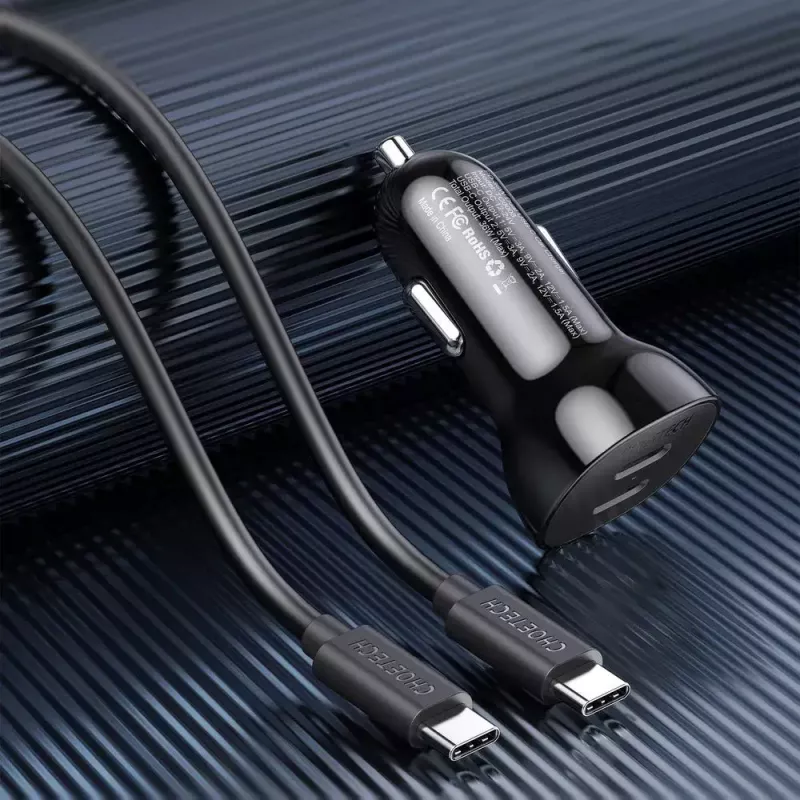 Indoor-Ladegerät Choetech TC0008 Schwarz Zigarettenanzünder Schnellladung