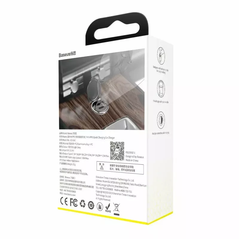 Wandladegerät Baseus VCHX-B0G 30W mit QC4.0- und PD3.0-Unterstützung