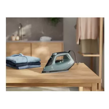 Electrolux E5SI2-6OG Dampfbügeleisen Glissium-Bügelsohle 2400 W Schwarz, Dunkelgrün