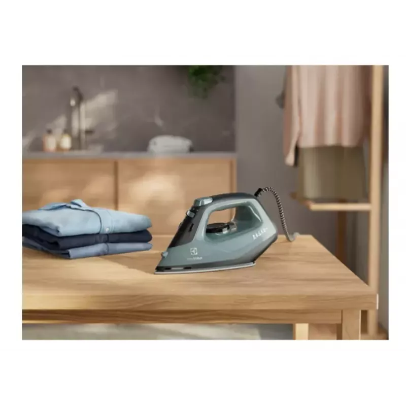 Electrolux E5SI2-6OG Dampfbügeleisen Glissium-Bügelsohle 2400 W Schwarz, Dunkelgrün