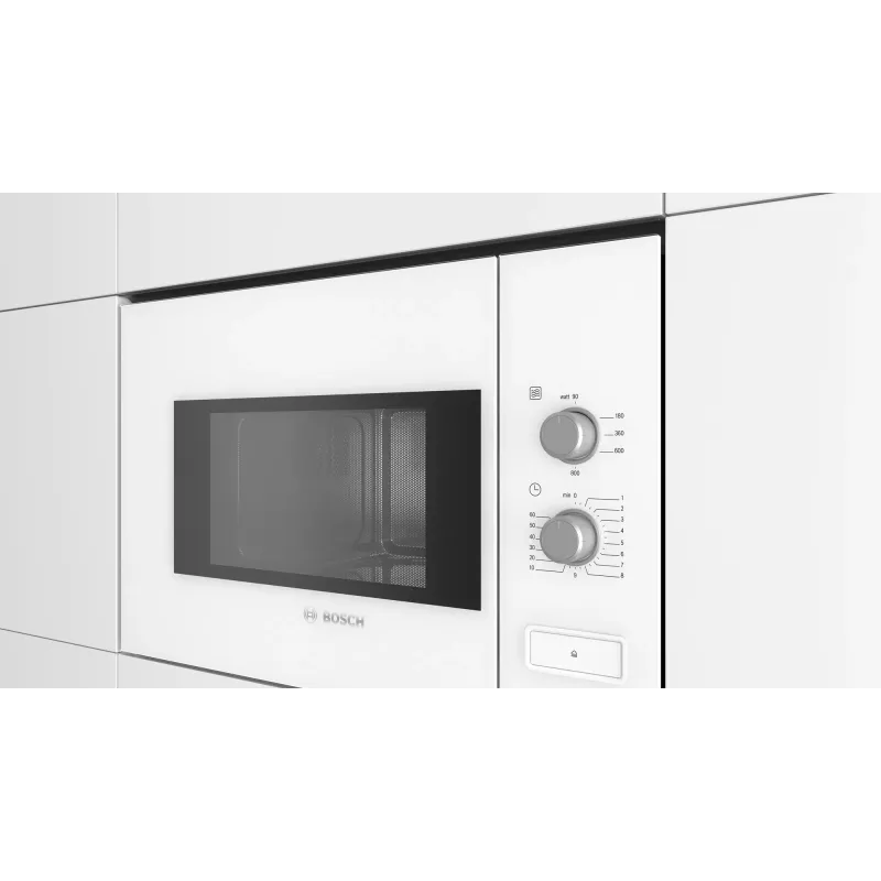 Einbau-Mikrowelle Bosch Serie 4 BFL520MW0 – 20 L, 800 W, weiß
