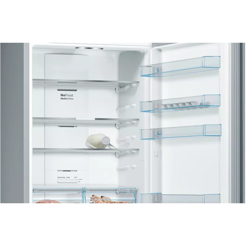 Bosch Serie 4 KGN49XLEA Kühl-Gefrierkombination Freistehend 438 L Edelstahl