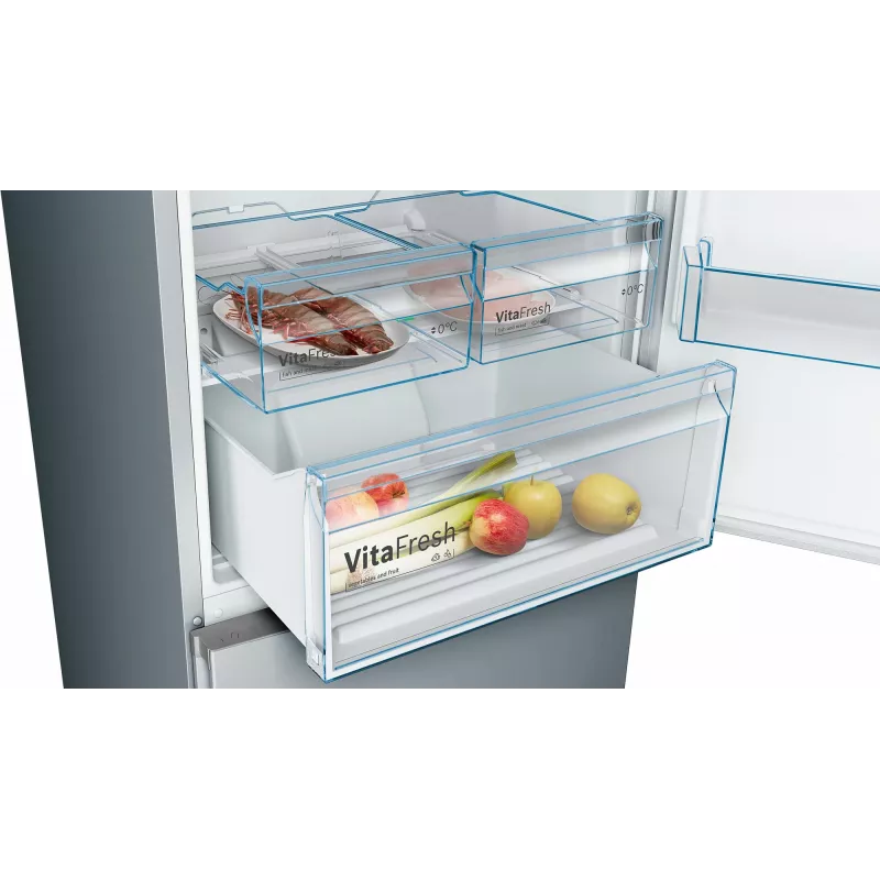 Bosch Serie 4 KGN49XLEA Kühl-Gefrierkombination Freistehend 438 L Edelstahl