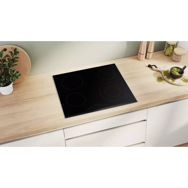 Bosch Serie 6 PKF675FP2E Kochfeld Schwarz Einbau 60 cm Keramikkochfeld 4 Zone(n)