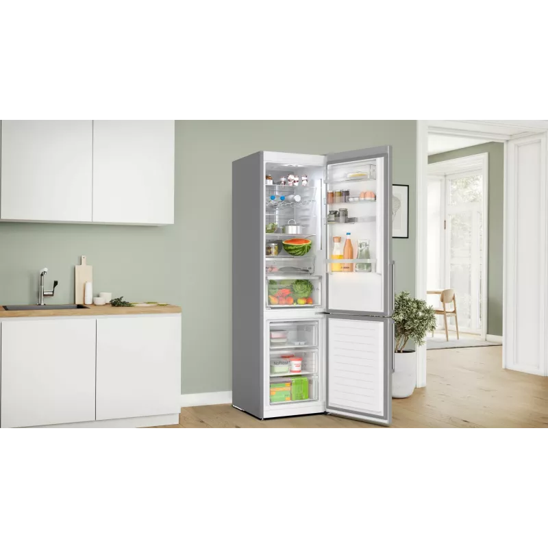 Bosch Serie 6 KGN39AIBT Kühl-Gefrierkombination Freistehend 363 L Edelstahl