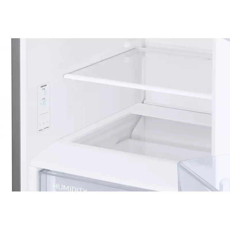 Freistehender Kühlschrank Samsung RB38C6B2E22 mit No Frost, rechter Türanschlag, 35 dB, Energieeffizienzklasse E, 8 kg/24h Gefriervermögen, 4 Ablagen, 2 Gemüsefächer, schwarz
