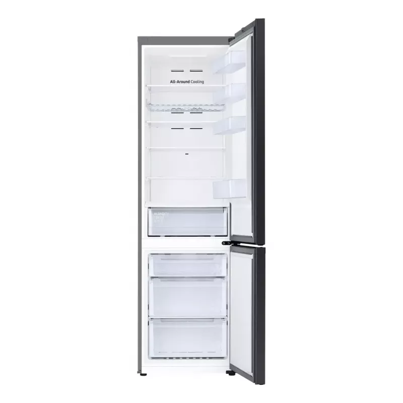 Freistehender Kühlschrank Samsung RB38C6B2E22 mit No Frost, rechter Türanschlag, 35 dB, Energieeffizienzklasse E, 8 kg/24h Gefriervermögen, 4 Ablagen, 2 Gemüsefächer, schwarz